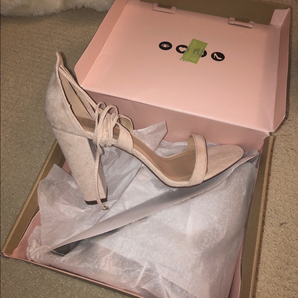 Charlotte Russe Cassie 02 Nude Heels